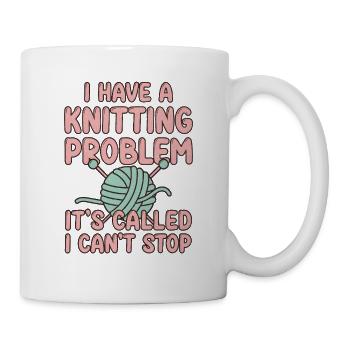Stricken - Tasse - Weiß - Rechts