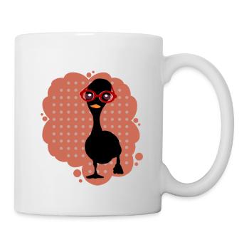 Ente  - Tasse - Weiß - Rechts