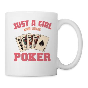 Just One Girl Poker Cards - Mug - white - Right