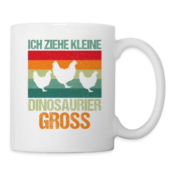 Hühner Hühnerbauer Bauer Landwirt Huhn - Tasse - Weiß - Rechts