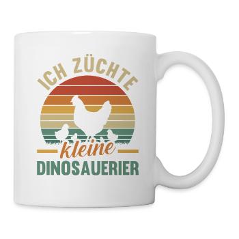 Hühner Hühnerbauer Bauer Landwirt Huhn - Tasse - Weiß - Rechts