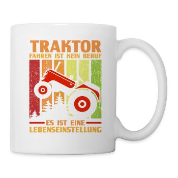 Tractor Farmer Farmer Tractor Driver Tractor - Mug - white - Right