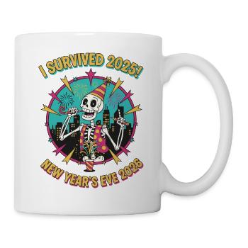 I Survived 2025 New Year's Eve 2026 Skeleton Party - Mug - white - Right