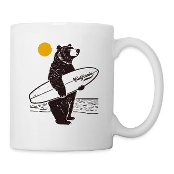 California Surf Bear - Mug - white - Right