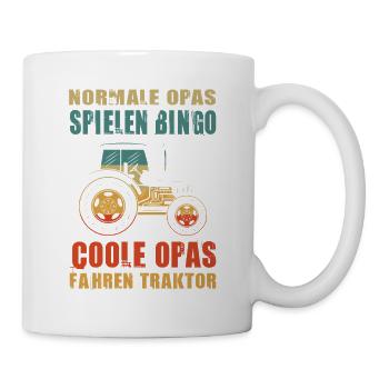 Agriculteur offre des cadeaux agricoles Tracteurs agricoles - Mug blanc - blanc - Droite