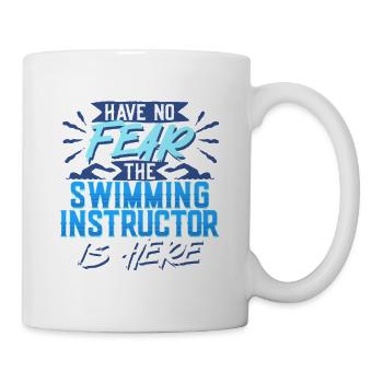 Schwimmlehrer The Swimming Instructor Is Here - Mug - white - Right