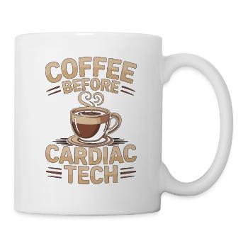 Cardiac Tech Coffee Cath Lab Tech Coffee Lover - Tasse - Weiß - Rechts