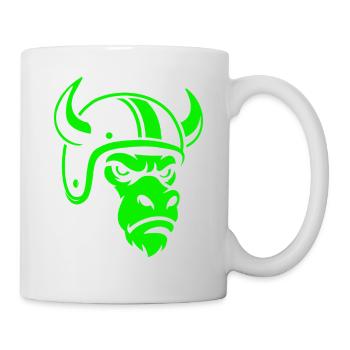 Biker Bull – Racing Spirit & Steel Head - Tasse - Weiß - Rechts