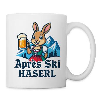 Après-ski Haserl Dirndl Beer - Mug - white - Right