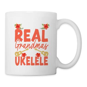Hawaiian Ukulele Uke Grandma Some - Tasse - Weiß - Rechts