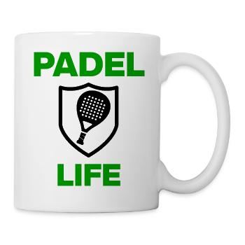 Padel Life – The court is my home, Smash it! - Mug - white - Right