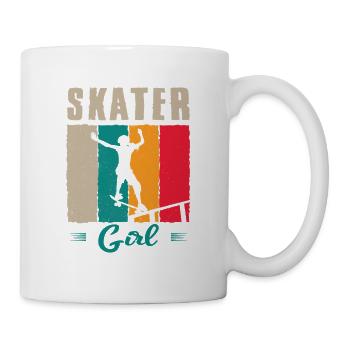 Skater Girl Skateboard Skateboarder Sayings - Mug - white - Right