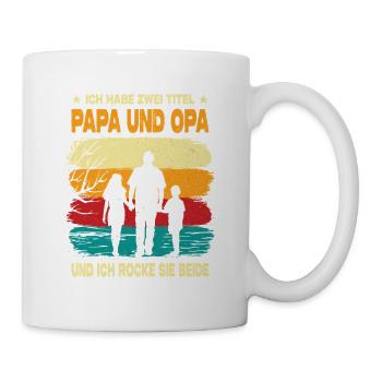 Bester Papa Opa Der Welt Geschenke Weihnachten - Tasse - Weiß - Rechts