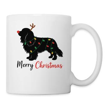 Cavalier King Charles Spaniel Christmas Winter - Mug - white - Right