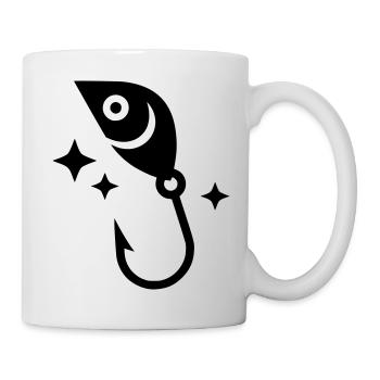 Angelköder Blinker Haken Glück Vektor - Tasse - Weiß - Rechts