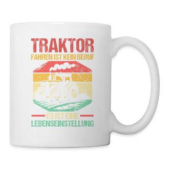Tractor Farmer Farmer Tractor Driver Tractor - Mug - white - Right
