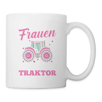 Trecker Landwirt Bauer Traktorfahrer Traktor - Tasse - Weiß - Rechts