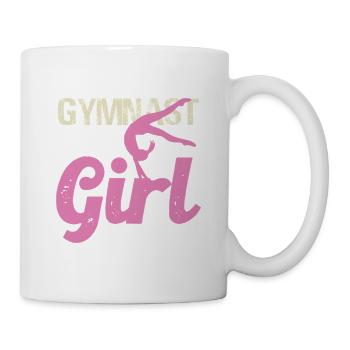 Gymnastin Girl Retro Pink - Tasse - Weiß - Rechts
