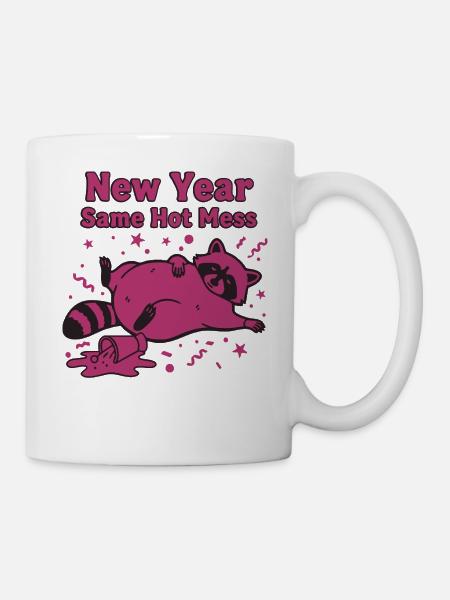 Neujahr Same Hot Mess Celebration 2025 - Tasse - Weiß