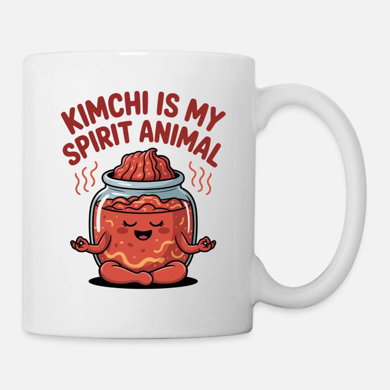 Kimchi ist mein Geisttier - Tasse - Weiß