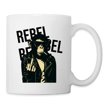 Rebel Simian in Leather - Mug - white - Right