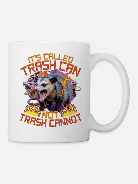 Funny Opossum - Tasse - Weiß