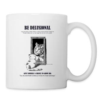 Soyez délirant Typographe - Mug blanc - blanc - Droite