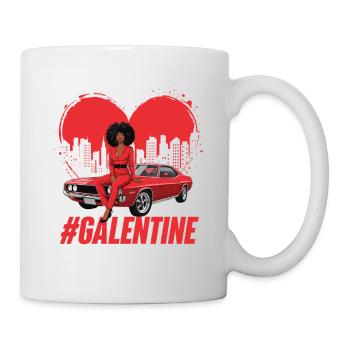 Hashtag Galentine Matching Girls Day Vibes Friends - Mug - white - Right