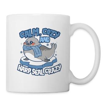 Harp Seal Seals Harp Seal Crazy - Mug - white - Right