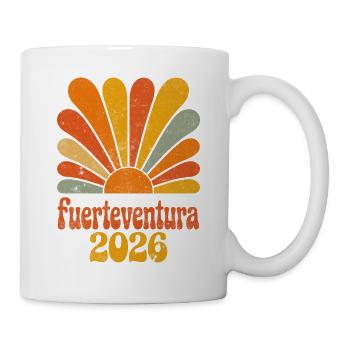 Fuerteventura 2026 Retro Sunrise - Mug - white - Right
