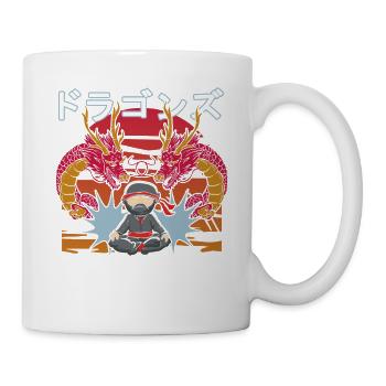 14 Jahre Drachen Ninja Zen - Tasse - Weiß - Rechts