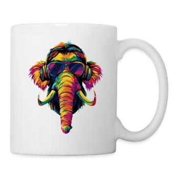 Mammut Wollhaarmammut Eiszeit Mammuts Süßes Mammut - Tasse - Weiß - Rechts