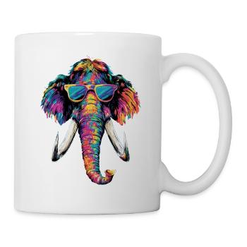 Mammut Wollhaarmammut Eiszeit Mammuts Süßes Mammut - Tasse - Weiß - Rechts
