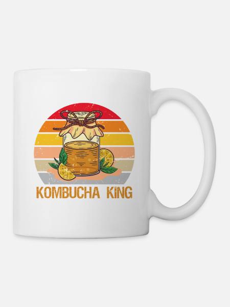 Kombucha King - Tasse - Weiß