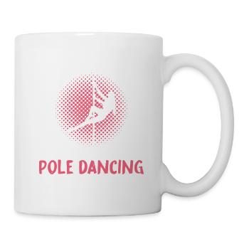 Pole Dancing Girl Typography - Tasse - Weiß - Rechts