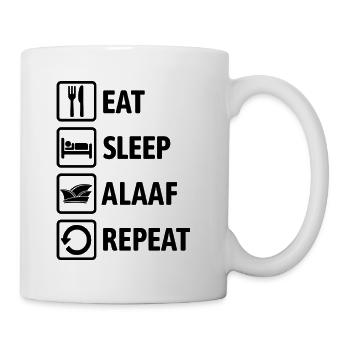 Eat Sleep Alaaf Repeat - Carnival, Shrovetide - Mug - white - Right