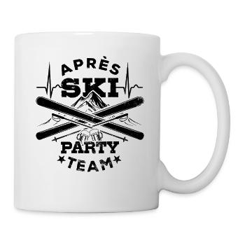 Après Ski Party Team, Wintersport, Skiurlaub - Tasse - Weiß - Rechts