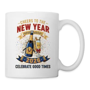 Santé à la nouvelle année 2026 Célébrez les bons moments - Mug blanc - blanc - Droite