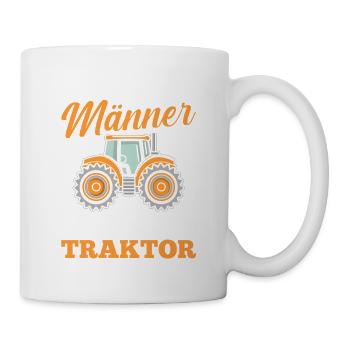 Trecker Landwirt Bauer Traktorfahrer Traktor - Tasse - Weiß - Rechts