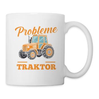 Trecker Landwirt Bauer Traktorfahrer Traktor - Tasse - Weiß - Rechts