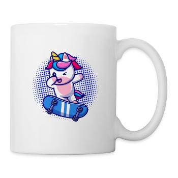 J'en ai assez, je vais patiner, licorne - Mug blanc - blanc - Droite