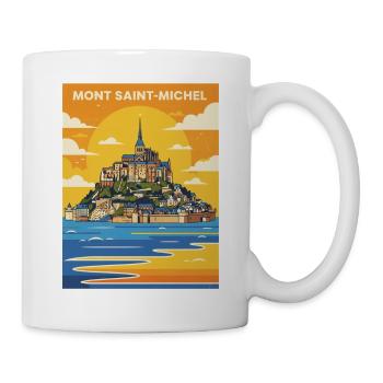 Mont Saint-Michel Poster - Mug - white - Right