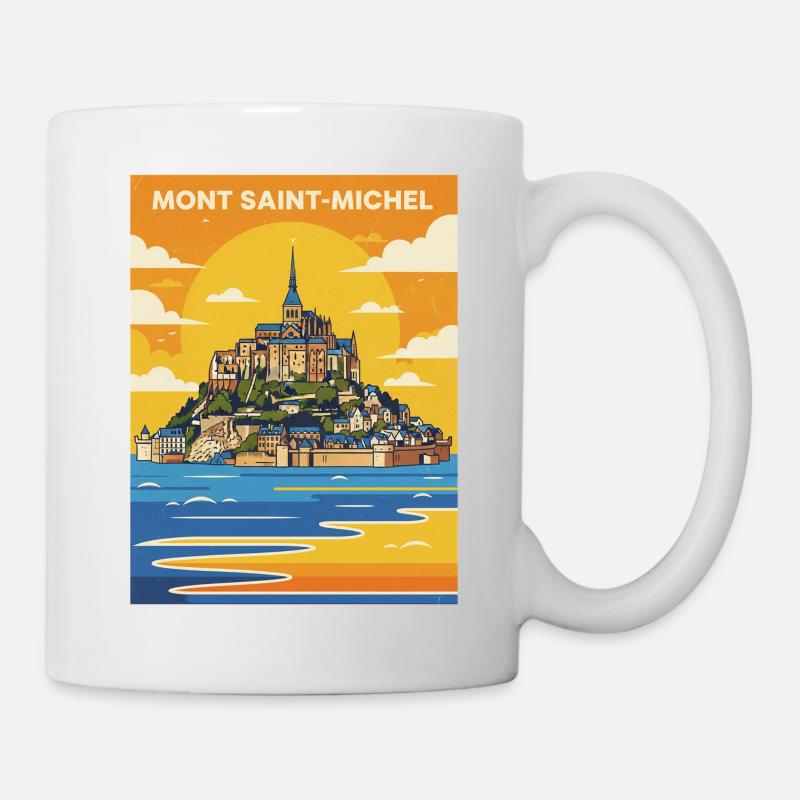 Mont Saint-Michel Poster - Mug - white