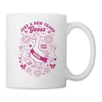Nur eine Silvester-Gans-Party 2026 - Tasse - Weiß - Rechts