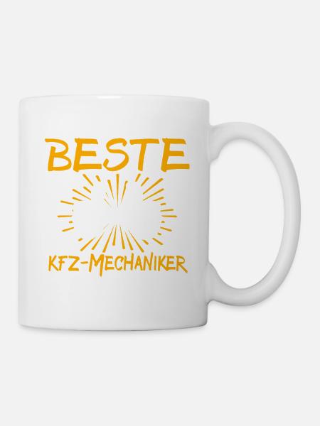 KFZ-Mechaniker Geschenkidee - Tasse - Weiß