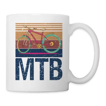 Mountain Biking - Tasse - Weiß - Rechts
