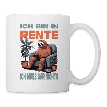 Rentner Ruhestand Geschenkidee - Tasse - Weiß - Rechts