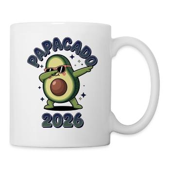 Papacado 2026 Avocado Dance Baby Dad Becoming a Dad - Mug - white - Right