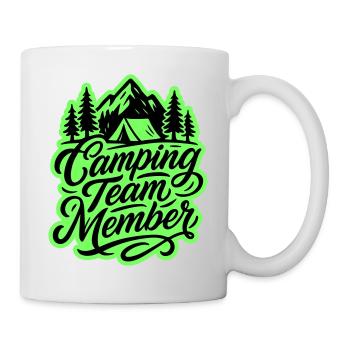 Camping Team Zelt Berge - Tasse - Weiß - Rechts