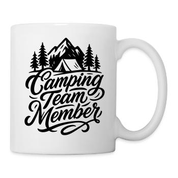 Camping Team Zelt Berge - Tasse - Weiß - Rechts